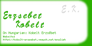 erzsebet kobelt business card